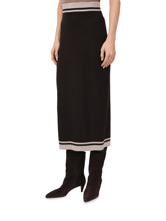 Юбка-карандаш, коричневая Panicale | Фото 4