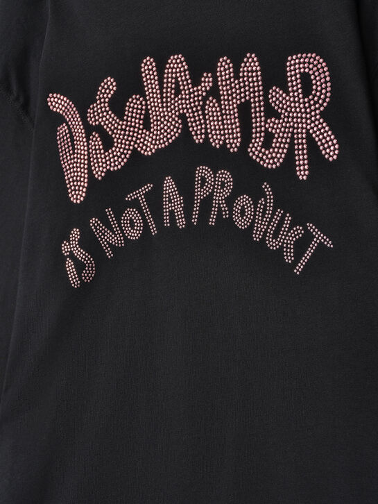 Футболка с лого, черная Disclaimer | Фото 3