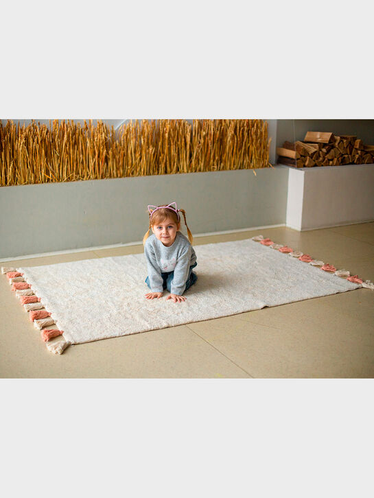 Хлопковый ковер Colorful White Pink 120x180 см Lillaland | Фото 5