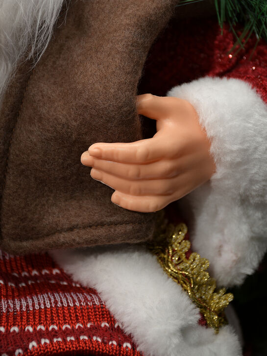 Новогодний сувенир Санта с подарками на крыше, LED, 52x52x61 см Timstor | Фото 6