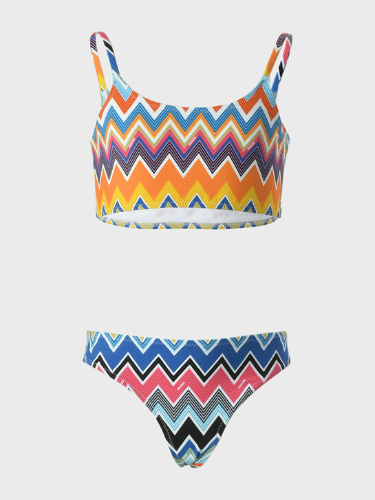 Раздельный купальник с принтом &quot;зигзаг&quot; Missoni | Фото 1