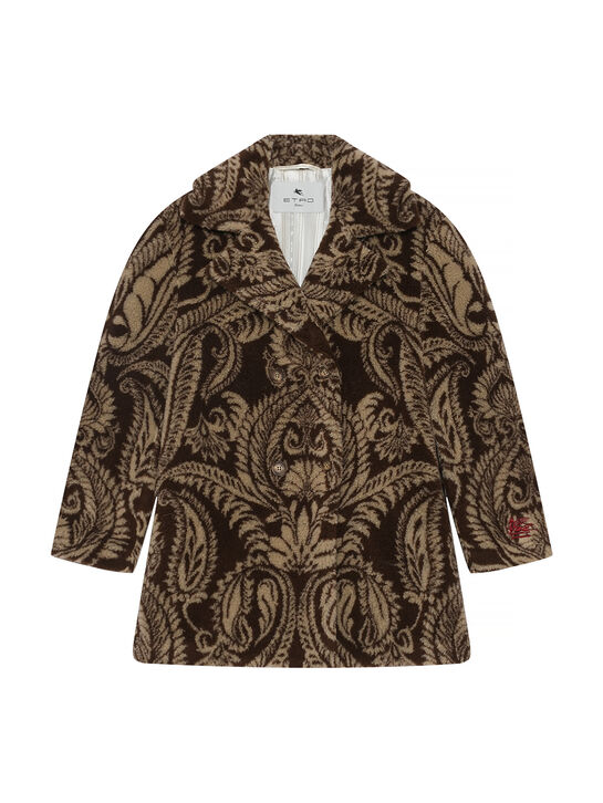 Шуба с принтом &quot;пейсли&quot; Etro | Фото 1