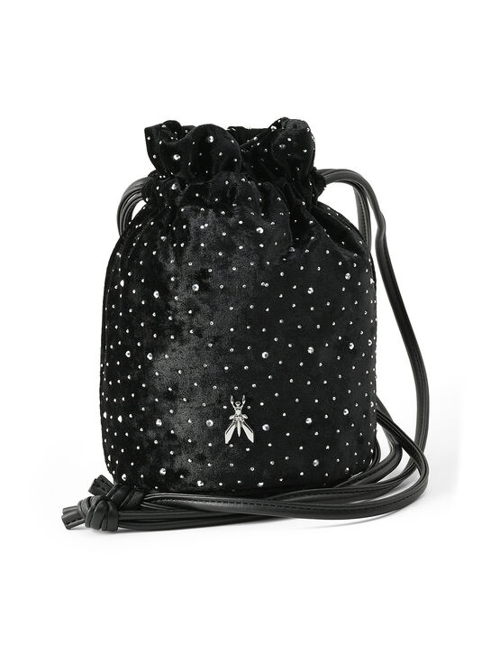 Сумка-мешок со стразами Patrizia Pepe | Фото 1
