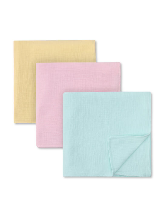 Комплект пеленок из муслина 3 шт, 120х120 см Jan&Sofie | Фото 1