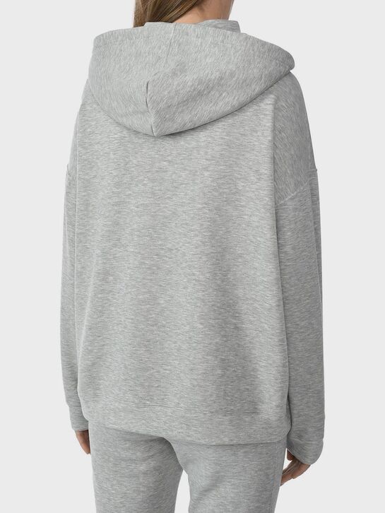 Толстовка-худи с застежкой на молнию, серая Pietro Brunelli | Фото 4