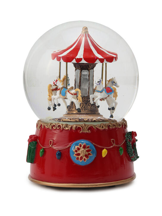 Шар &quot;Карусель с лошадьми&quot;, рождественская мелодия, 2,5х12,5х16,5см Musicboxworld | Фото 1