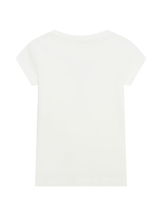 Футболка с бантом из страз Monnalisa | Фото 2