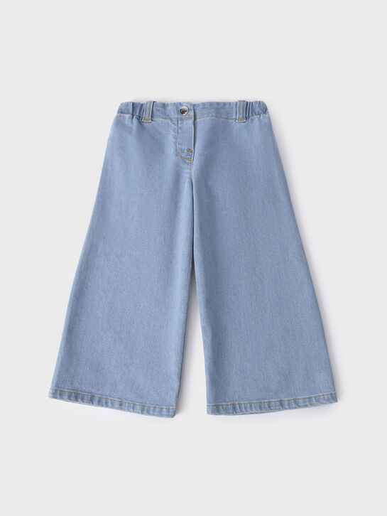 Джинсы широкие, голубые Etro | Фото 1