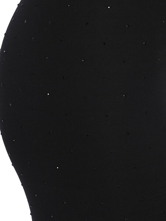 Леггинсы со стразами, черные Flashin | Фото 4