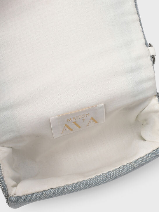 Сумка джинсовая с жемчугом Maison Ava | Фото 6