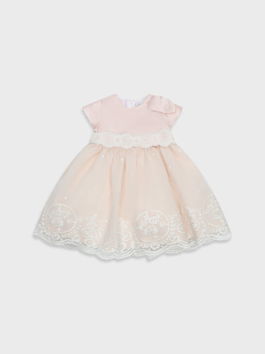 Платье с ажурной вышивкой, розовое Marlu | Фото 1