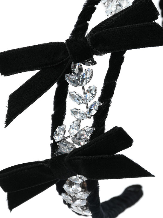 Ободок с бантиками и камнями Monnalisa | Фото 4