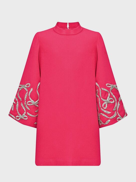 Платье с бантиками из страз на широких рукавах Maison Ava | Фото 1