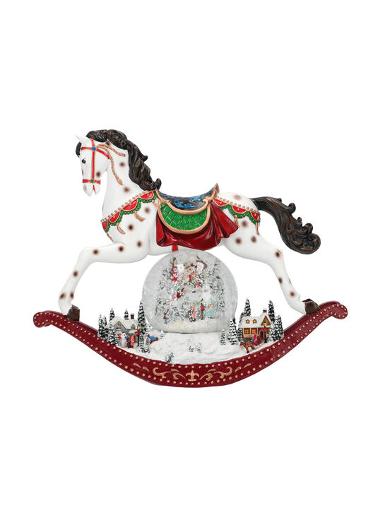 Новогодний сувенир Лошадка-качалка 32,3×12,7×27,6 см Timstor | Фото 1
