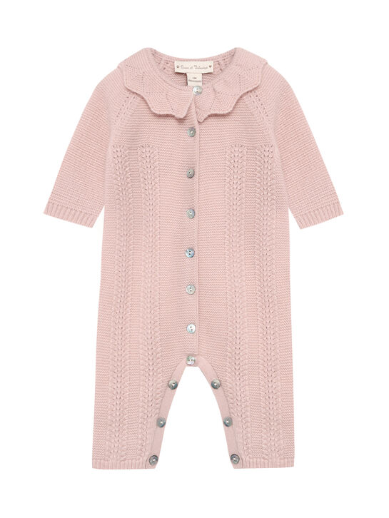 Комбинезон кашемировый, розовый Oscar et Valentine | Фото 1