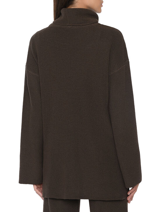 Свитер с широким воротником, коричневый Dan Maralex | Фото 5