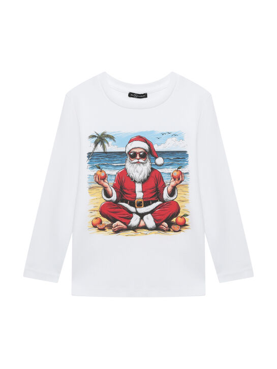 Пижама с принтом &quot;Дед Мороз на пляже&quot; Dan Maralex | Фото 2