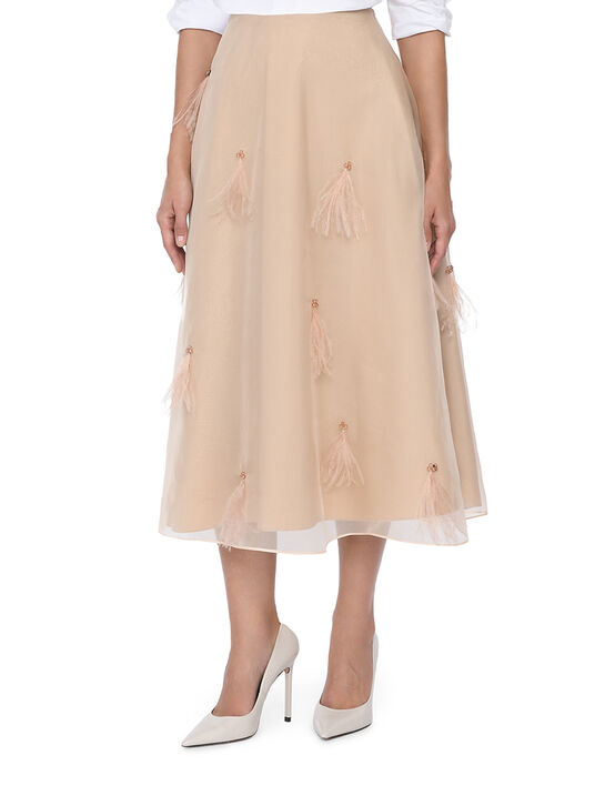 Юбка из шелковой органзы Dorothee Schumacher | Фото 4