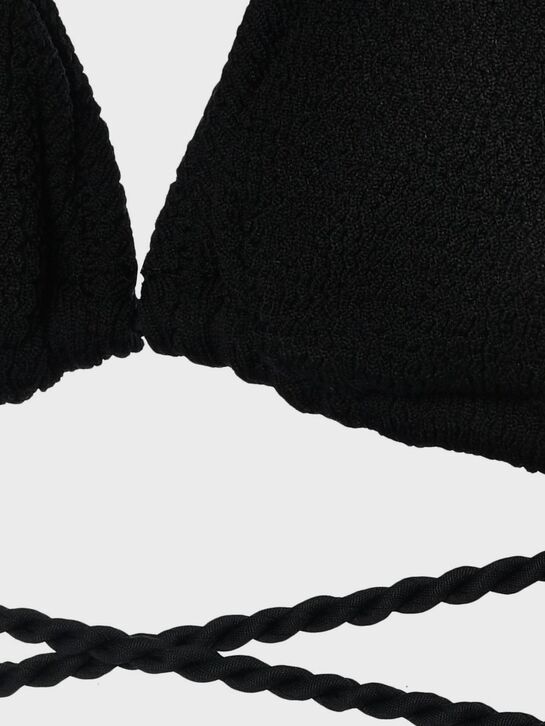 Купальник раздельный с удлиненной шнуровкой, черный NATAYAKIM | Фото 6