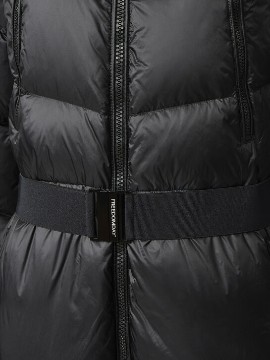 Комбинезон с меховой опушкой на капюшоне, черный Freedomday | Фото 8