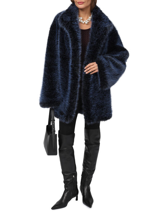 Пальто из эко-меха Flashin | Фото 3