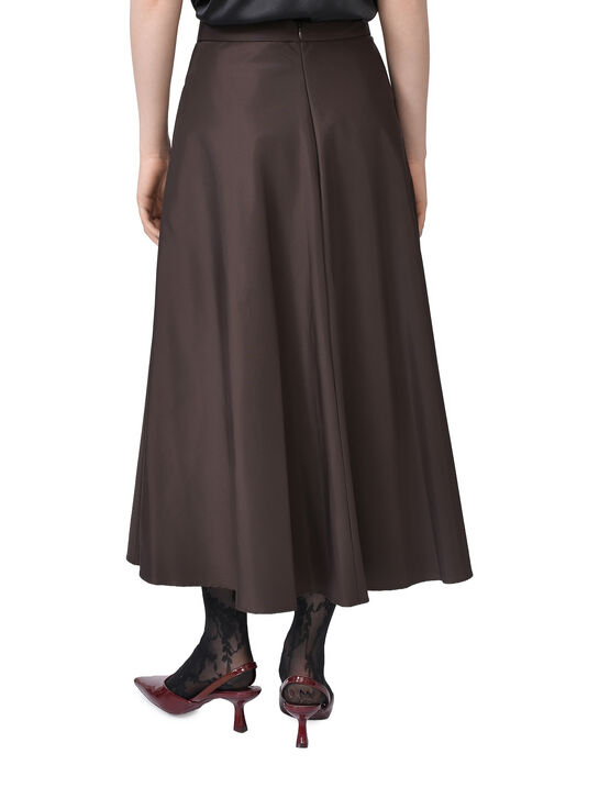 Юбка миди, коричневая Dorothee Schumacher | Фото 4