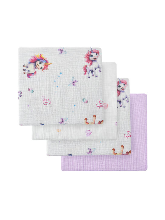 Пеленки-мини из муслина 60x60см, 4 шт Jan&Sofie | Фото 1