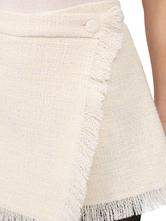 Юбка-шорты твидовые MSGM | Фото 7