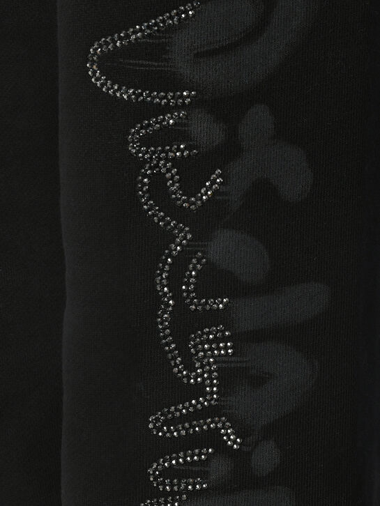 Брюки спортивные, граффити лого со стразами Disclaimer | Фото 3