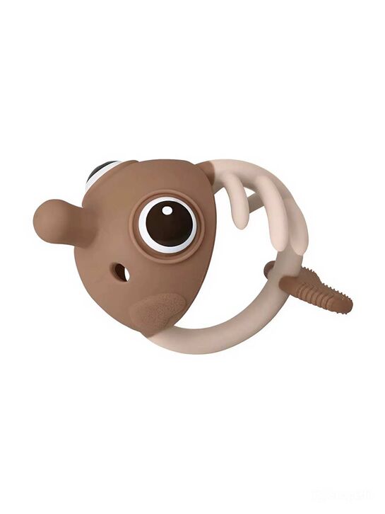 Прорезыватель Рыбка, силиконовый, кофейный Mombella | Фото 1