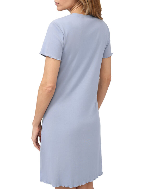 Ночная рубашка серо-голубого цвета Dan Maralex | Фото 4