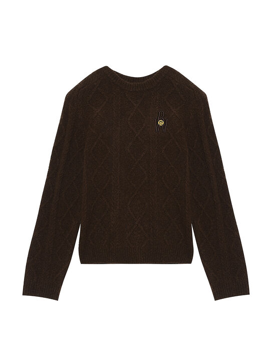 Джемпер вязаный, коричневый Barrow | Фото 1