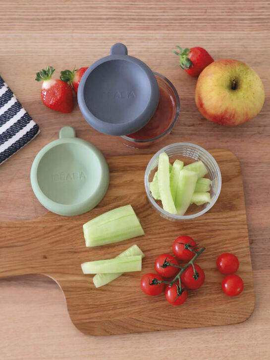 Набор контейнеров BEABA 2шт 150 мл (стекло) с крышкой для хранения продуктов  | Фото 4