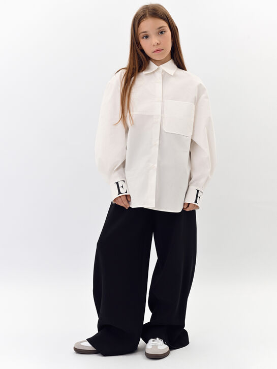 Рубашка с лого на манжетах Elisabetta Franchi | Фото 2