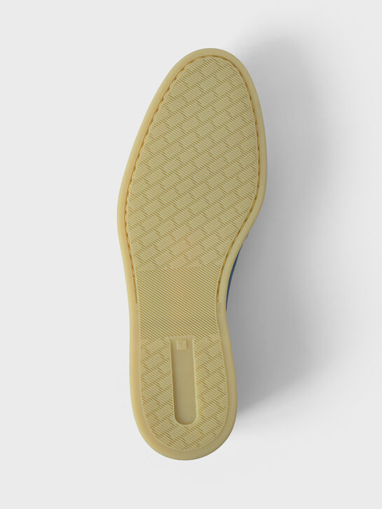 Лоферы замшевые, синие Gallucci | Фото 5