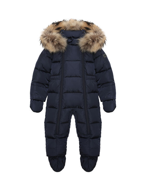 Комбинезон с межовой отделкой, синий IL Gufo | Фото 1