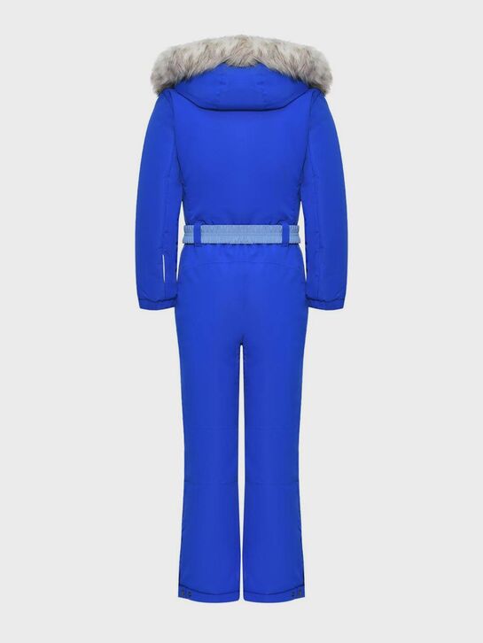 Комбинезон с эко-мехом, синий PinBina | Фото 2