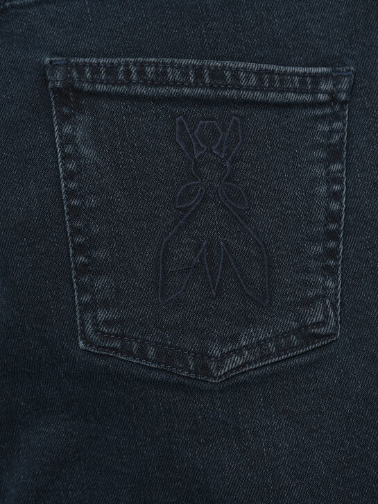 Джинсы с лого на заднем кармане, синие Patrizia Pepe | Фото 3