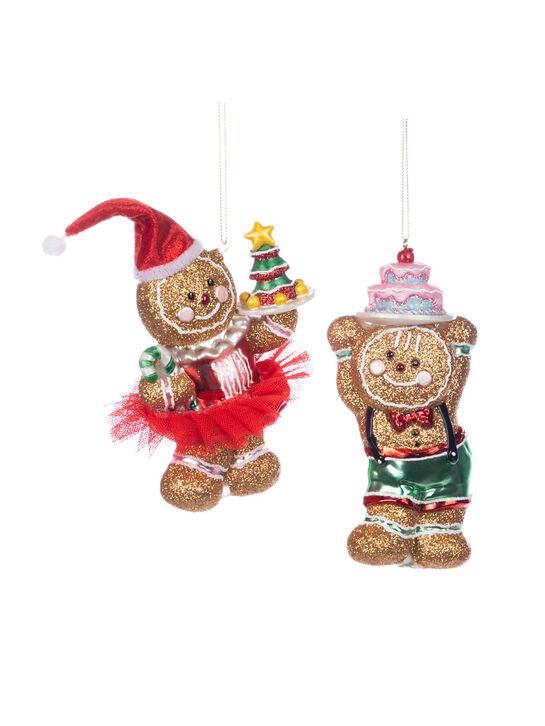 Елочные подвески Пряничные мальчик и девочка, 15 см Goodwill | Фото 1