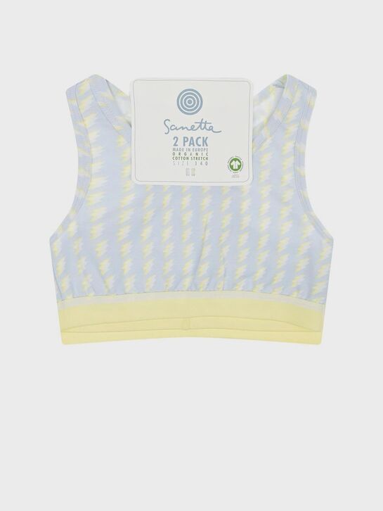 Голубой топ с принтом молнии, 2 шт. Sanetta | Фото 1