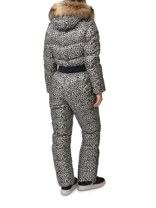 Комбинезон с меховой опушкой на капюшоне, леопардовый Freedomday | Фото 4