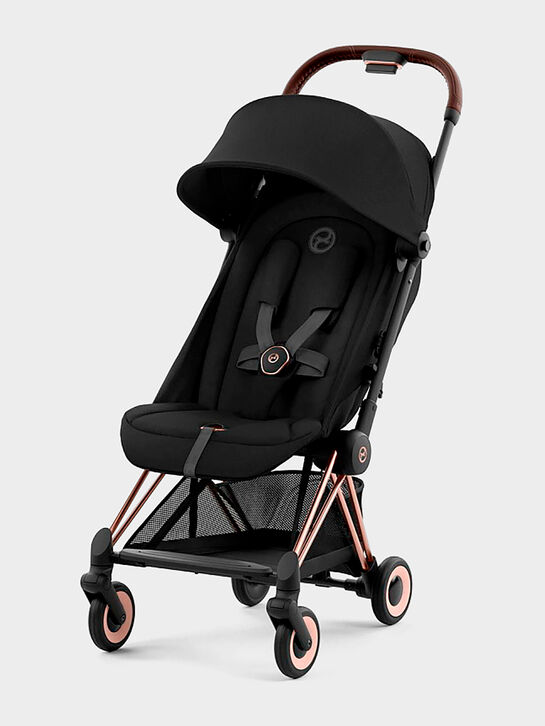 Коляска прогулочная Coya Rosegold Sepia Black с дождевиком CYBEX | Фото 1