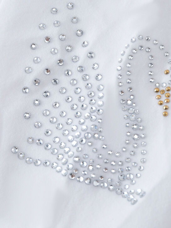 Колготки со стразами, белые Story Loris | Фото 2