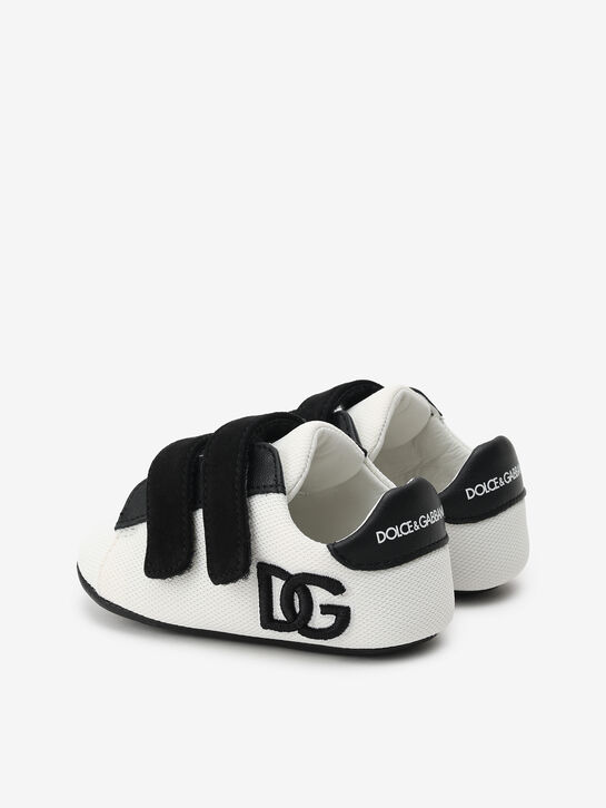 Пинетки-кеды черно-белые с лого Dolce&Gabbana | Фото 3