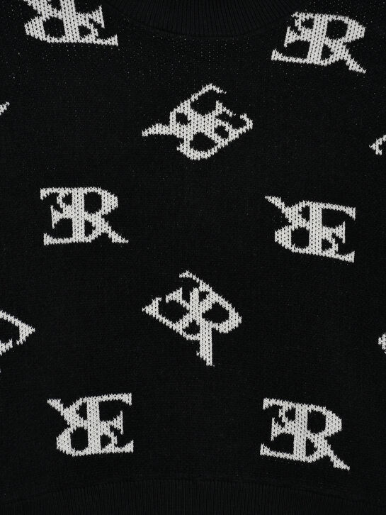 Джемпер с белым лого, черный Ermanno Scervino | Фото 3