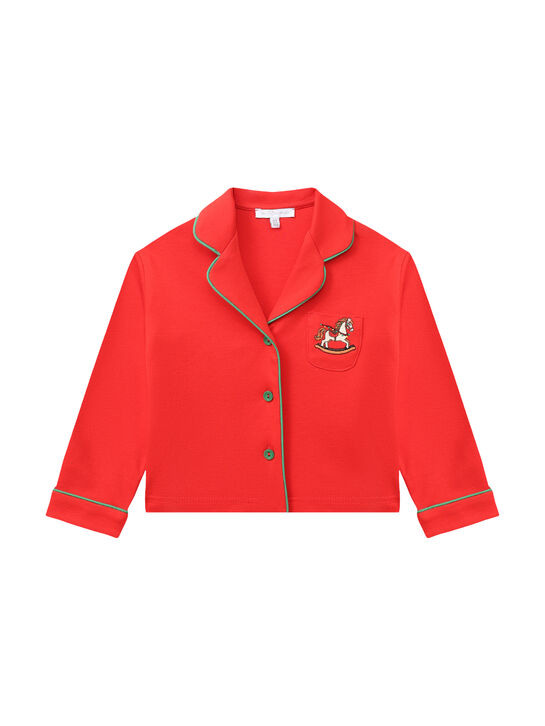 Пижама с вышивкой &quot;лошадка&quot;, красная Dan Maralex | Фото 2