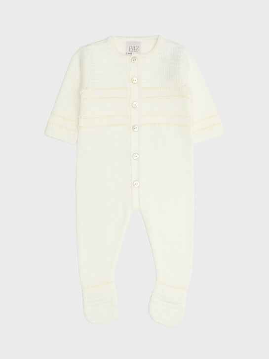 Комбинезон вязаный, кремовый Paz Rodriguez | Фото 1