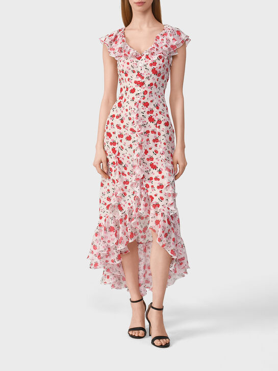 Платье Anette с рюшей и цветочным принтом Roses & Lace | Фото 3