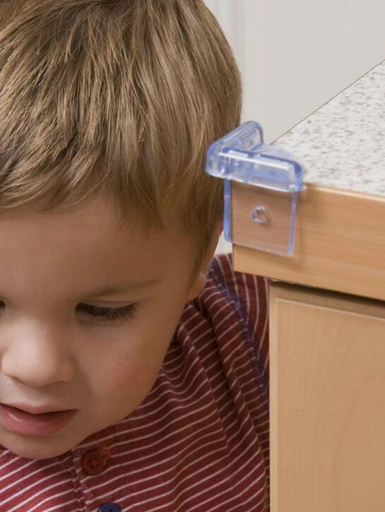 Защита на углы, комплект из 2-х штук (4 шт в упаковке), прозрачный Clippasafe | Фото 4