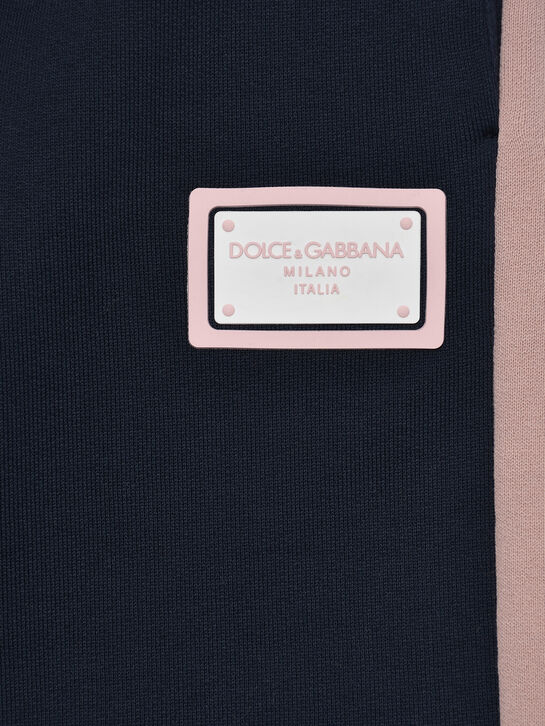 Спортивные брюки с лампасами, темно-синие Dolce&Gabbana | Фото 3